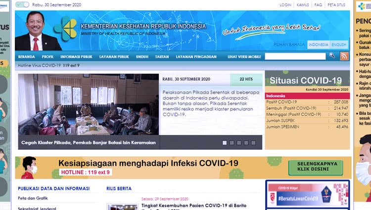 Ini Daftar Lengkap 39 Situs Kemenkes RI yang Sempat Diretas