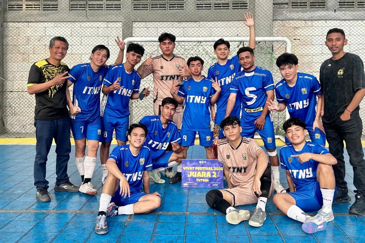 Membanggakan, Tim Futsal ITNY Sabet Juara 2 Kejuaraan Vivat Festival 2026